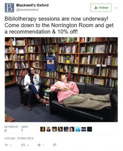 Blackwell's Bibliotherapy Session