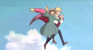 Howl’s Moving Castle Howl and Sophie Flying