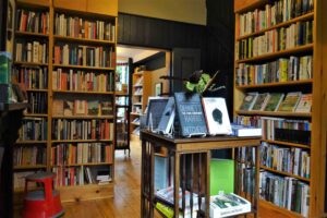 Interior of Pen'rallt Gallery Bookshop